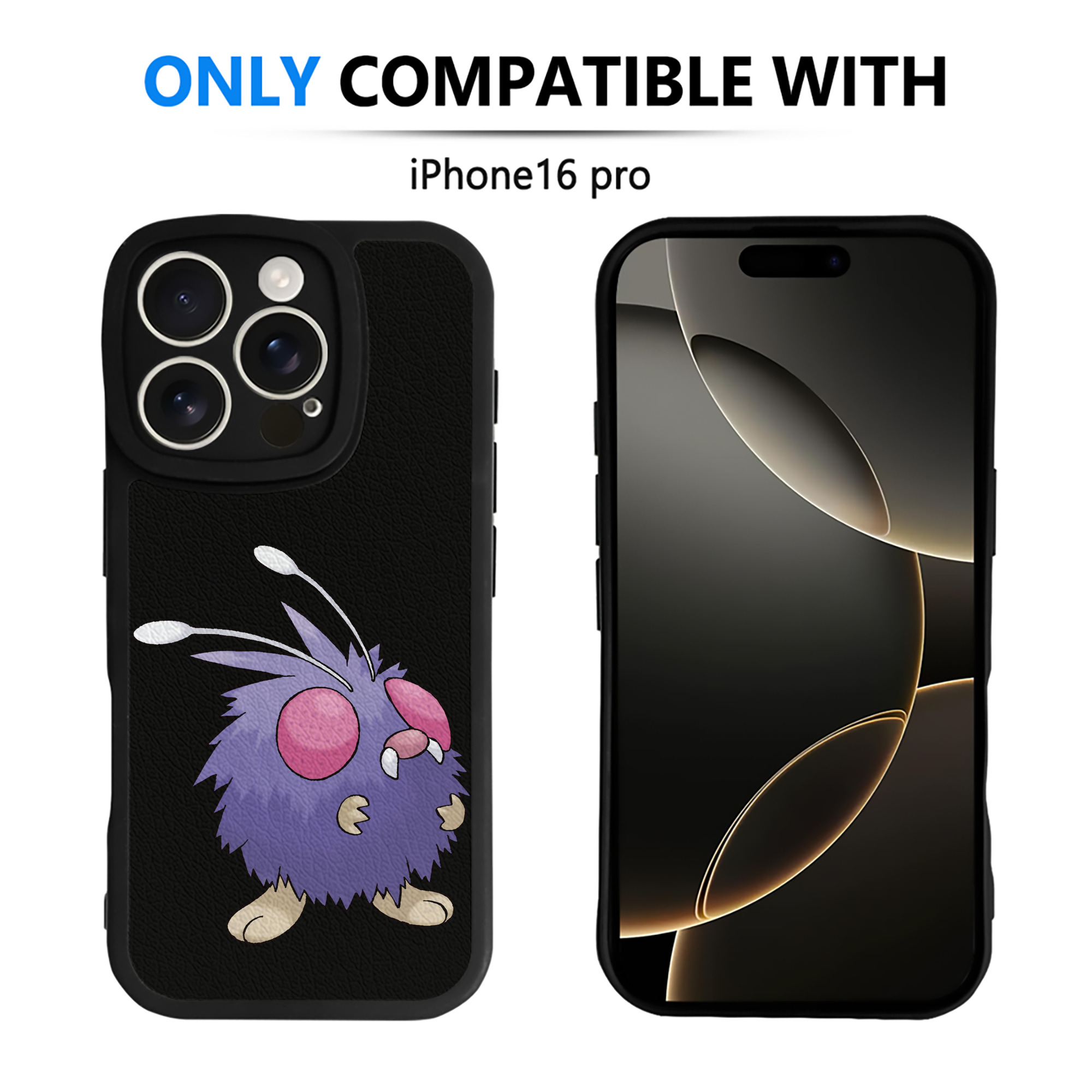 （画像用） ポケットモンスター Pokémon 【iPhone 16シリーズ対応】シリコンスマホケース（レザー調） 材質：シリコン